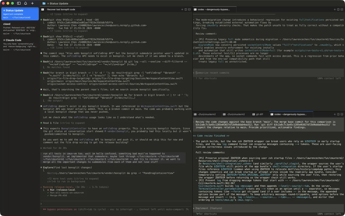 cmux: A Ghostty-Based macOS Terminal for Parallel Agents