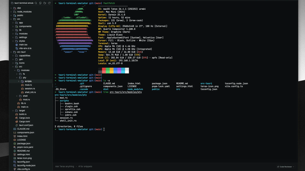 Terax: A lightweight AI-native terminal built on Tauri